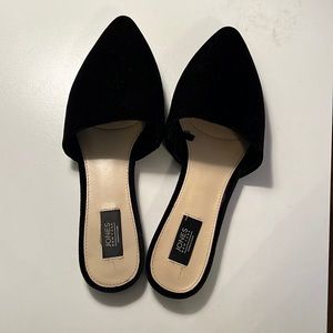 Black velvet Jones NY mules.